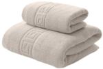 Ralex Pucioasa Set 2 prosoape baie 70x140 cm si 50x90 cm Bumbac 100%, Greek Border 500 grame/mp, Gri Prosop