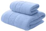 Ralex Pucioasa Set 2 prosoape baie 70x140 cm si 50x90 cm Bumbac 100%, Greek Border 500 grame/mp, Bleu Prosop