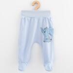 NEW BABY Baba pamut lábfejes nadrág New Baby Happy Elephant blue - lubeka - 2 810 Ft