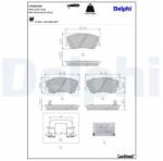 DELPHI set placute frana, frana disc DELPHI LP5031EV (LP5031EV)