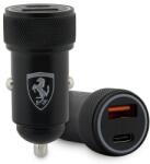Ferrari autós töltő FECCMENK PD-QC 3.0 36W Gyors Töltés fekete/fekete
