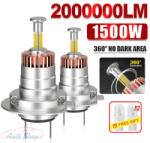  H7 LED izzó autós fényszóró, nagy teljesítményű CANBUS 360izzó 1: 1 Új Generációs Turbo led izzó 200000LM fényszóró izzó világítás