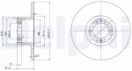 DELPHI féktárcsa DELPHI BG2081 (BG2081)