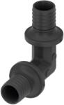 TECE Cot cu manson alunecator dublu, TECEflex 737016, PPSU, D 16 mm (737016)