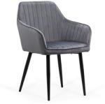  Scaun living catifea BUC 259 gri