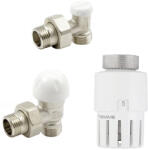 Tiemme Kit robinet calorifer termostatat + robinet calorifer retur + cap ter (3300178)