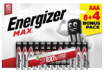 Energizer Max Alkáli Ceruza Elem AAA B8+4 /12db EMAAAB8+4 7638900438246 (EMAAAB8+4)