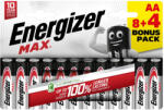 Energizer Max Alkáli Ceruza Elem AA B8+4 /12db EMAAB8+4N 7638900437799 (EMAAB8+4N)