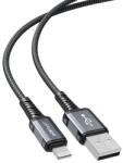 ACEFAST C1-02gr Acefast C1-02 USB-A - Lightning kábel, Al csatlakozó, 1.2m, 2.4A, MFI engedélyes, szürke (C1-02gr)