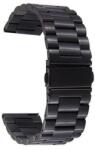  strap-004 Samsung Gear S3 Classic Smart watch okosóra fekete, pillangó csattos acél szíj (22mm) (strap-004)