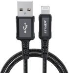 ACEFAST C4-02b Acefast C4-02 USB-A - Lightning kábel, 1.8m, 2.4A, MFI engedélyes, fekete (C4-02b)