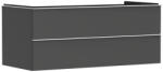 Hansgrohe Xelu Q Két fiókos mosdószekrény 1180/550 mosdótálhoz, matt fehér fogantyú/matt szürke gyémánt 54083700 (54083700)