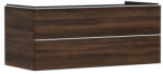Hansgrohe Xelu Q Két fiókos mosdószekrény 1180/550 mosdótálhoz, matt fehér fogantyú/sötét dió 54085700 (54085700)