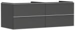 Hansgrohe Xelu Q Konzolos mosdószekrény négy fiókkal 1360/550 mosdótálakhoz, matt fehér fogantyú/matt szürke gyémánt 54087700 (54087700)