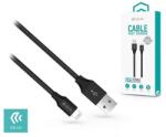 DEVIA ST334894 Devia Gracious USB-A- Lightning kábel, 1m, 2.4A, fekete (ST334894)