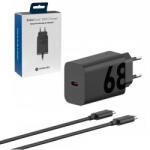 Motorola 68W szupergyors hálózati töltőadapter, töltőfej USB-C, 6.2A + USB-C adatkábel, töltőkábel, fekete (PG38C06281)