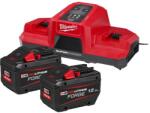 Milwaukee M18 FORGENRG készlet, 2×12 ah akku, 1×duál szupertöltő | M18 FORGENRG-122DBSC (4933498614) (4933498614)