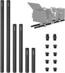 NEEWER 15mm Alumínium LWS Rig-Rod Rúd Kit (6db) -10/20/30cm x2 Hosszabítható Alumínium Rúd (10103324)