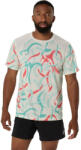 Asics Road All Over Print SS Top férfi rövid ujjú futópóló S (2011D092-200-S)