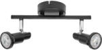 OSRAM LED SPOT BLACK beltéri oldalfali lámpatest fekete színben, 2db GU10 foglalattal, IP20 védettséggel, 5 év garanciával, 220-240V ( 4058075828780 ) (4058075828780)