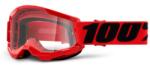  100% - Strata 2 USA Szemüveg - Piros - Átlátszó plexivel - tornadohelmets - 14 050 Ft