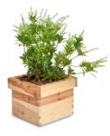 AtmoWood Négyzet alakú fa virágcserép 20 x 20 x 15 cm (6040)