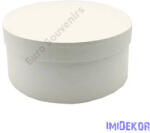  Papírdoboz kerek 21x10cm - Krém