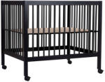 Childhome Tarc Childhome 97 cu roti 75x95 cm MDF Negru (CH-PA97BL) - caruciorcopii