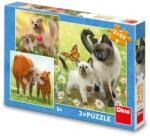 Dino - Puzzle 3x55 Rodinka zvierat - 40 - 99 piese