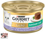 Gourmet GOLD Savoury Cake Báránnyal és zöldbabbal nedves macskaeledel (BBT5543)