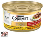 Gourmet Gold Falatok szószban csirkével és májjal nedves macskaeledel (BBT5542)
