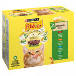 Nestlé Purina Friskies szószban marhával/csirkével/tonhallal/tőkehallal macskaeledel 12 x 85 g (1, 02 kg) (12400621)