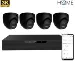 IGET HOME N85P4 - camera NVR PoE set 3K rezolutie, 8CH NVR + camera 4x cu sunet, IR si LED (75020821)