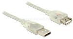 Delock USB 2.0-s bővítőkábel A-típusú csatlakozódugóval > USB 2.0-s, A-típusú csatlakozóhüvellyel 1m (DL83881) (DL83881)