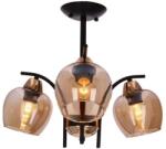 Candellux Lustră pe tijă MERRA 3xE27/40W/230V negru/bej (CA0967)