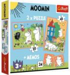 Trefl Joc Memorie si Puzzle Trefl 2 in 1 Memo Moomin