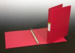 Aurora Caiet mecanic 4 inele - D25mm, coperti carton plastifiat PVC, A4, AURORA - rosu (3104/R) - pcone