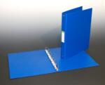 Aurora Caiet mecanic 4 inele - D25mm, coperti carton plastifiat PVC, A4, AURORA - albastru (3104/B) - pcone