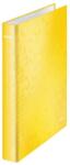Leitz Caiet mecanic LEITZ WOW, carton laminat, A4, mecanism 2DR, inel 25 mm, galben (L-42410016) - pcone
