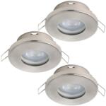 EGLO 901761 - К-кт 3xLED Лампа за баня FAVAZZINA 1xGU10/4W/230V IP44 хром (EG901761)