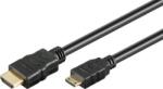 Goobay 74087 HDMI - Mini HDMI 2.0 Kábel 3m - Fekete (74087)