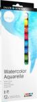 Daler-Rowney Simply Set de vopsele acuarela 12 x 12 ml 12 buc (134500100)