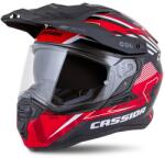 Cassida Road Runner TechniX enduro sisak piros-fekete-fehér-szürke