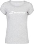 Babolat Women's Short-Sleeve Performance Gym Top - High Rise Hthr