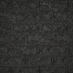 ANRO Wall Öntapadós 3D falburkolat, tégla falmatrica (70x77 cm-es lap) fekete (B3511)