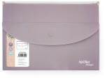 SPOKO Irattasak SPOKO ReLeaf PP A/5 cipzáras és DL patentos SoftTouch lila (S110451306) - papir-bolt
