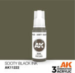 AK Interactive Koromfekete tinta 17ml