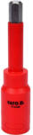 TOYA Szigetelt hatszögletű bit, 10x120 mm, 1/2", adapterrel (YT-21089)