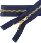  Fém cipzár nyitható (VT10) #5M0 50 cm sárgaréz - Sötétkék 330