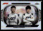 Topps 2022 Topps Chrome Formula 1 Constructors Coalition #CC-AT Pierre Gasly/Yuki Tsunoda